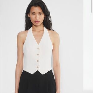 Aritzia Wilfred Vito Vest NWT (Light Birch) Beige Top Size 4